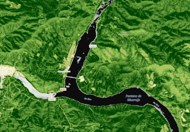 Imagen de índice de vegetación NDVI